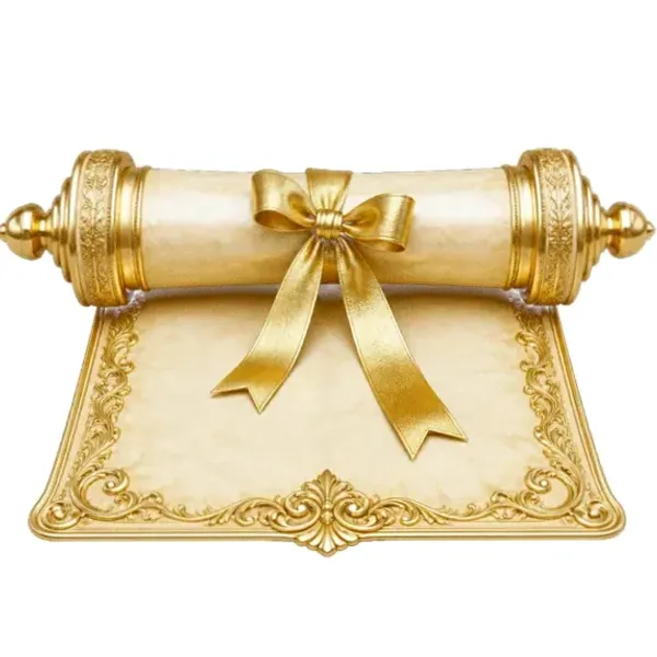 Decorated parchment scroll — Garrison Bet