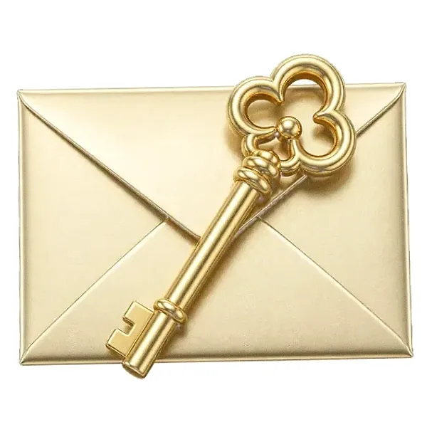 Key on envelope — Garrison Bet