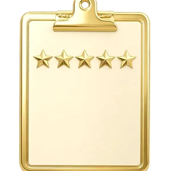 Star rating clipboard — Garrison Bet