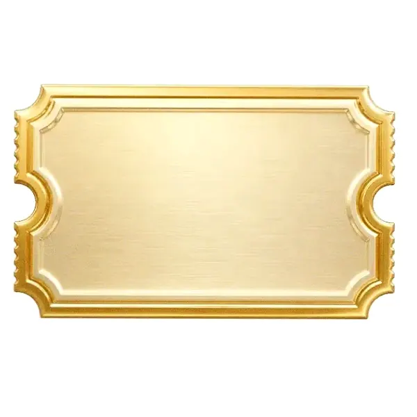Blank ticket plaque — Garrison Bet