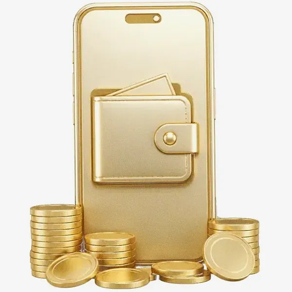 Smartphone with wallet — Garrison Bet