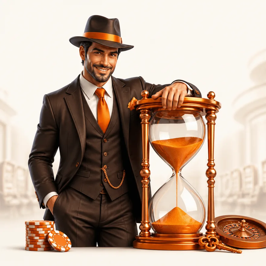 Ornate hourglass — Garrison Bet